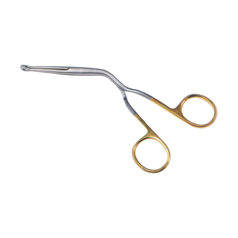 Magill Catheter Intubating Forcep Gold 10″ (5″ shaft), Adult, oval 9.60 × 7.70 mm (MB1-034)