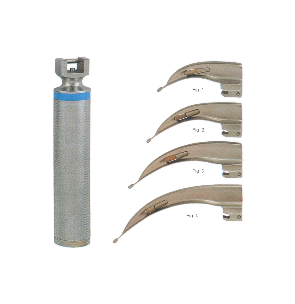 Mc-Intosh Laryngoscope Set – Adult, 1, 2, 3, 4 Blades (MB1-040)