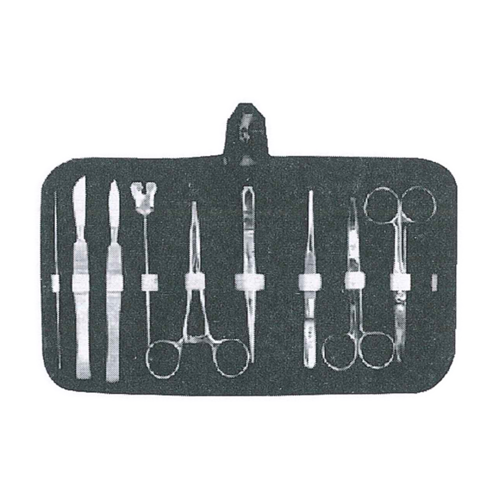 Dissecting Set of 10 Pcs. – Probe Double, 2 Scalpel S.S., Grooved Director (MB1-048)