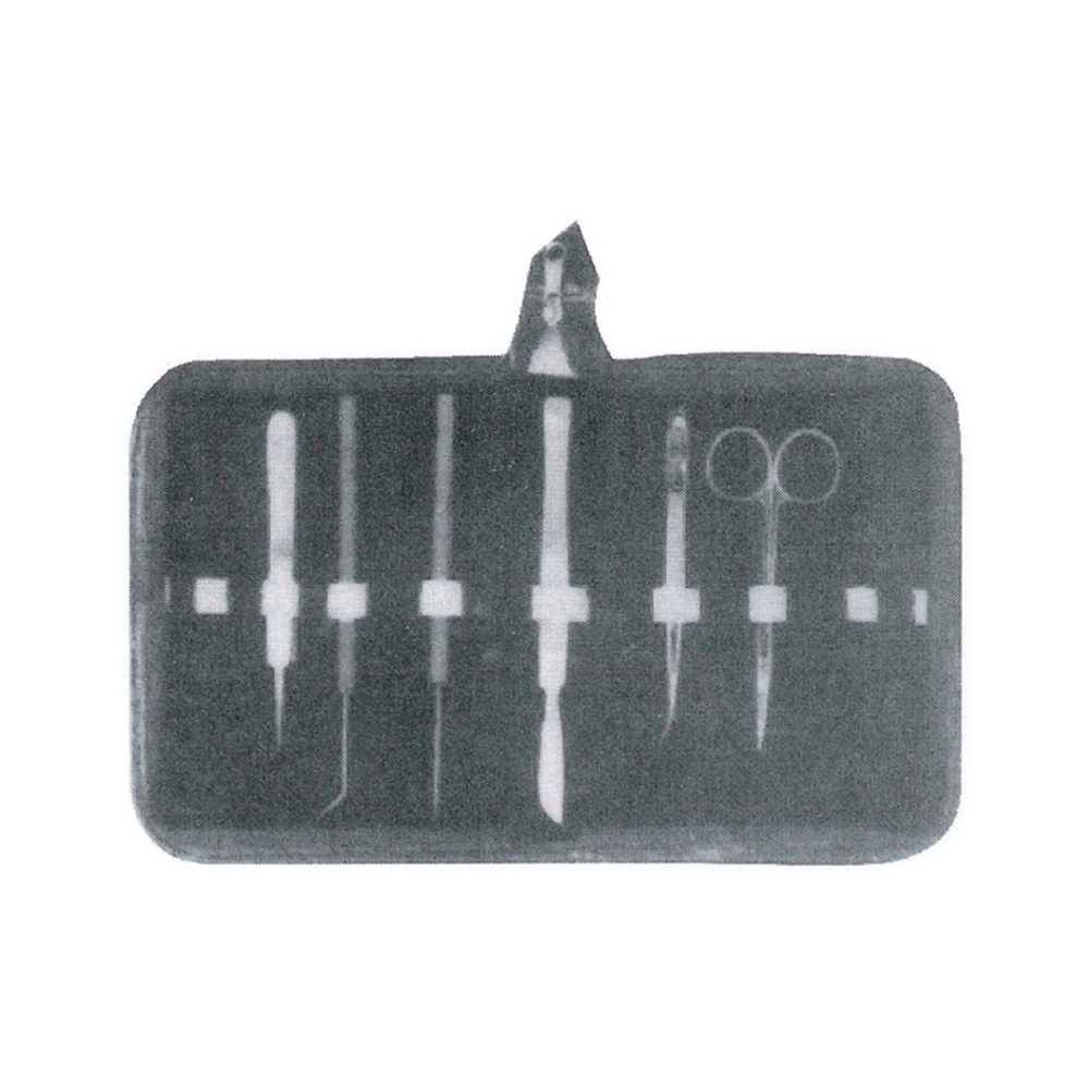 Dissecting Set – Iris Scissor STR, CVD Forceps 12 cm, Scalpel (MB1-059)