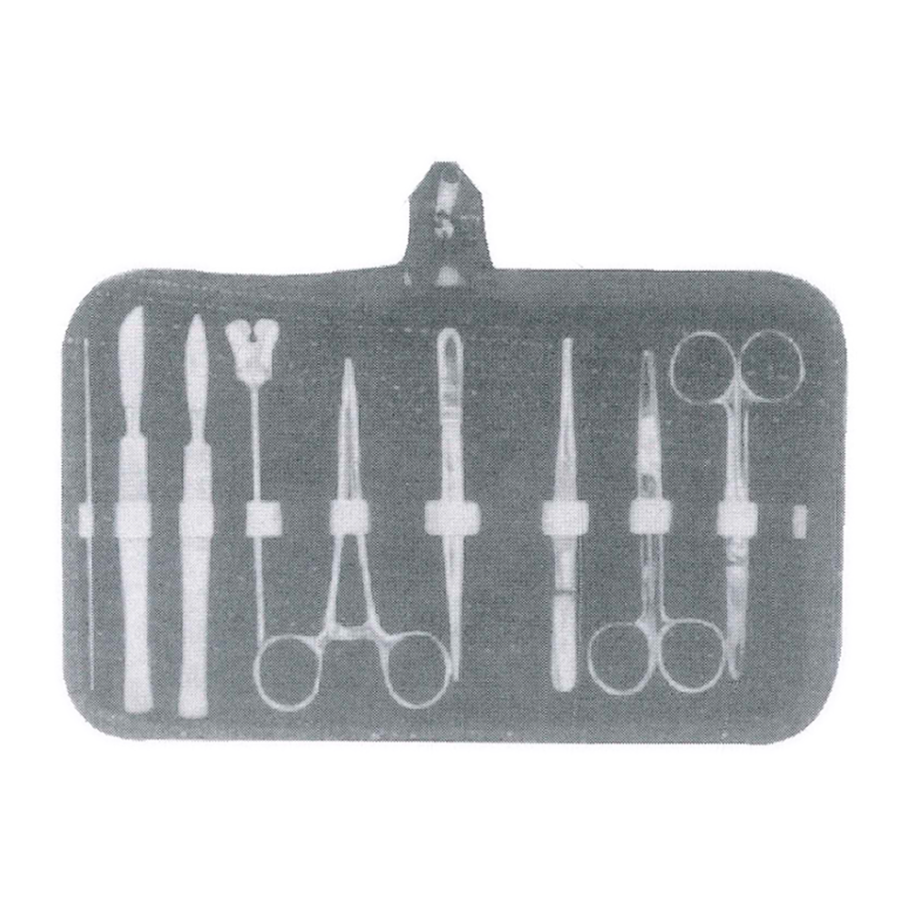 Dissecting Set – Probe Double 13 cm, 2 Scalpel S.S., Grooved Director (MB1-064)