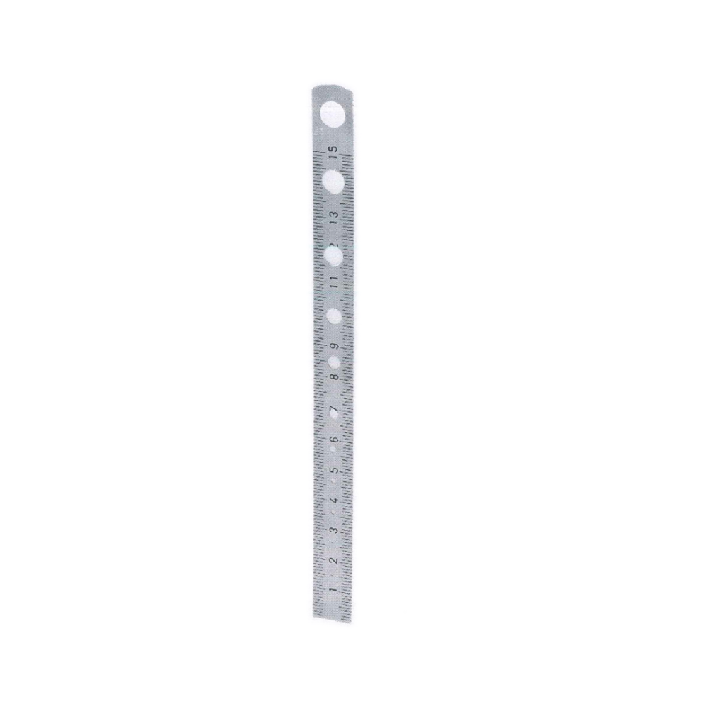 Graduated Metal Ruler 15 cm, 6″ (MB1-069)