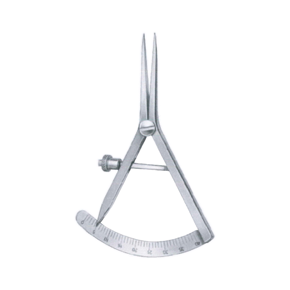 Castroviejo-Epker Caliper 9 cm, 3 1/2″ – Curved, Measuring Range 40 mm (MB1-078)