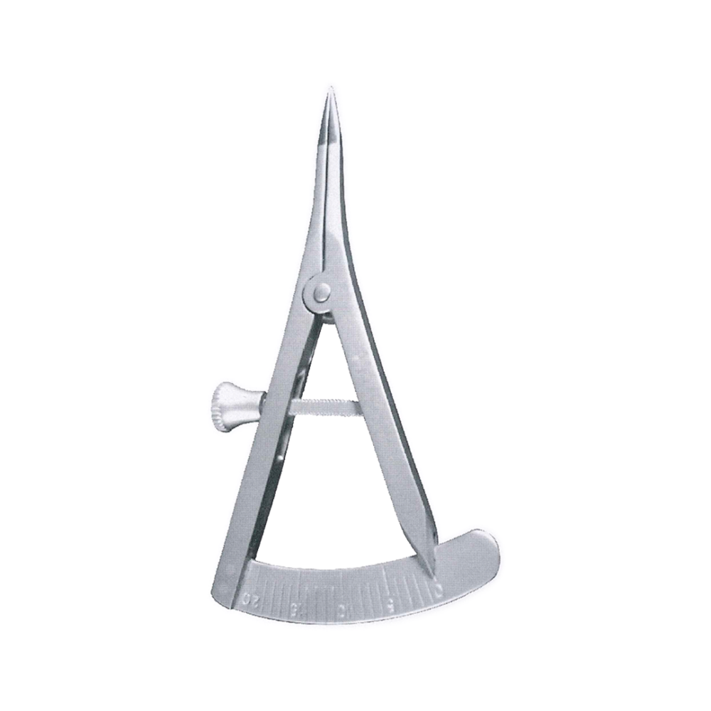 Castroviejo Right Eye View Caliper 8 cm, 3″ – Measuring Range 20 mm (MB1-085)