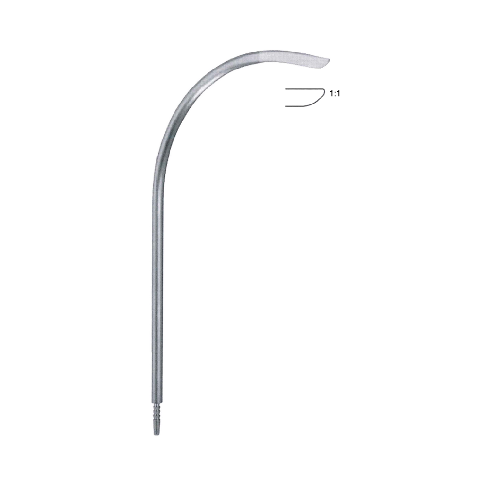 Suction Tube, Guide Needle 19.5 cm, 7 5/8″ – 6 1/2 mm Ø, 18 Charr./Fr. (MB2-122)