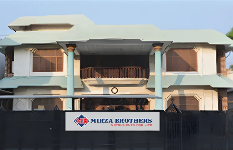Mirza Brothers office building with company sign, Sialkot