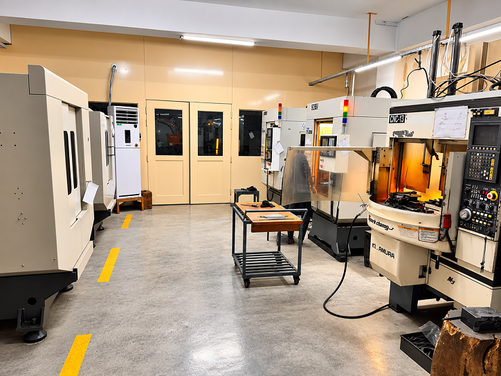 CNC machining hall at the Mirza Brothers factory