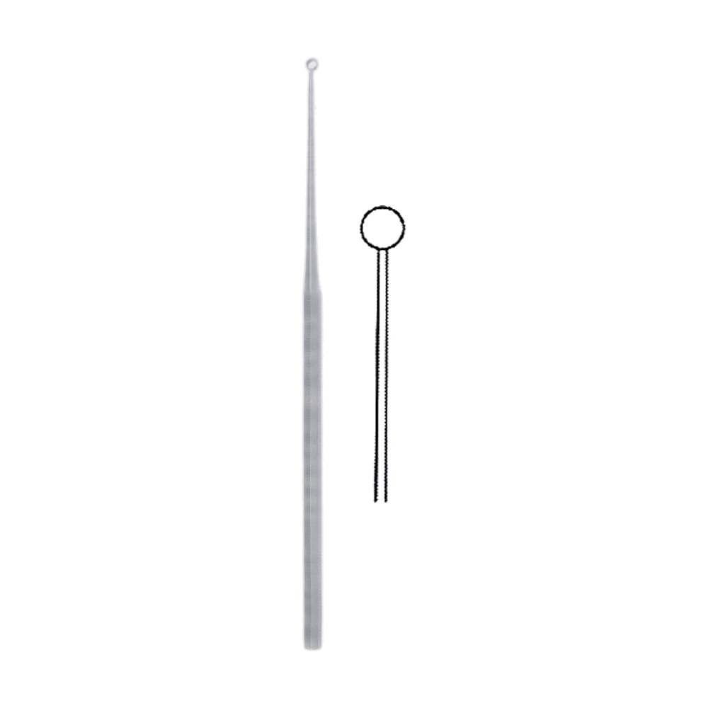 Buck Ear Curette 16.5 cm, 6 1/2", Blunt (MB10-054)