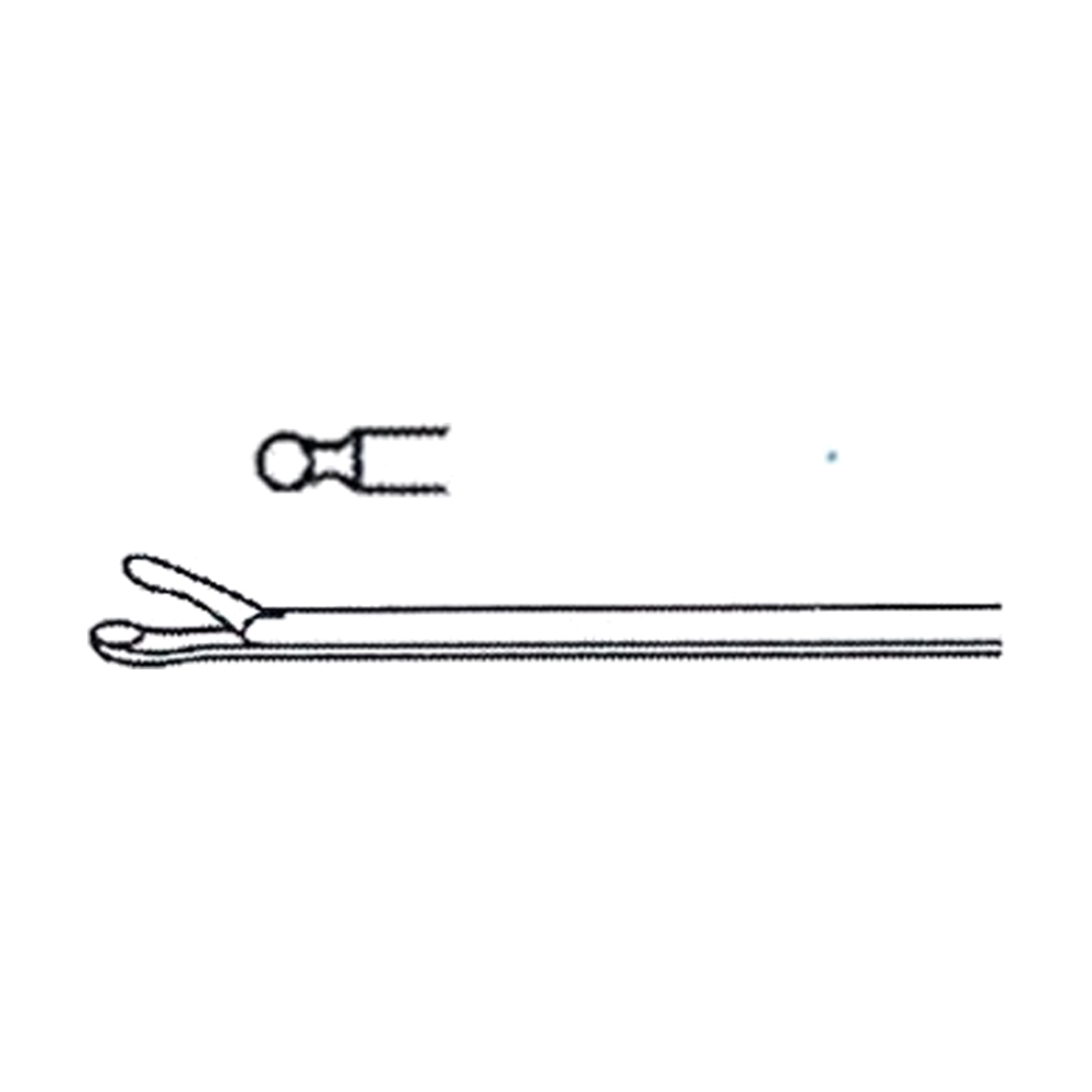 Hartmann-Wullstein Ear Forceps 1 mm Ø, X = 8.5 cm, 3 1/4" (MB10-124)