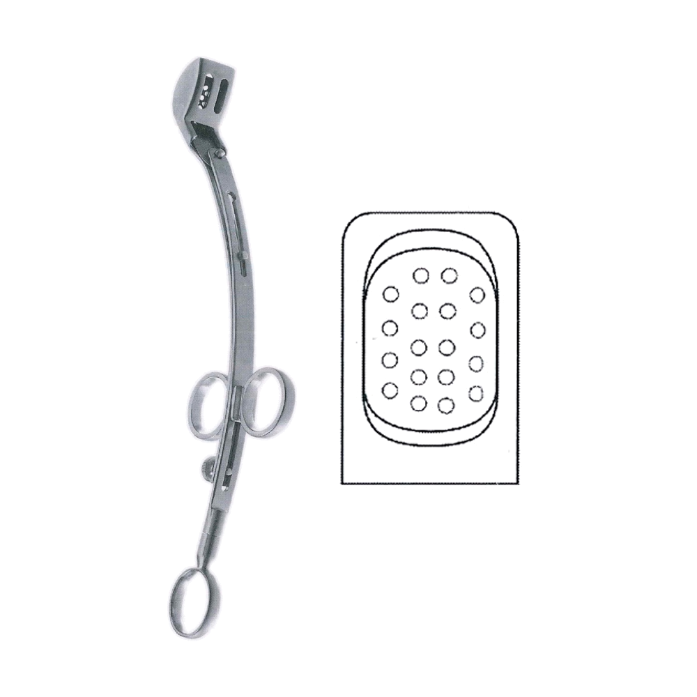 La Force Adenotome 21.6 cm, 8 1/2", Perforated, Fig 1, 25 x 16.0 mm, Infant (MB10-292)