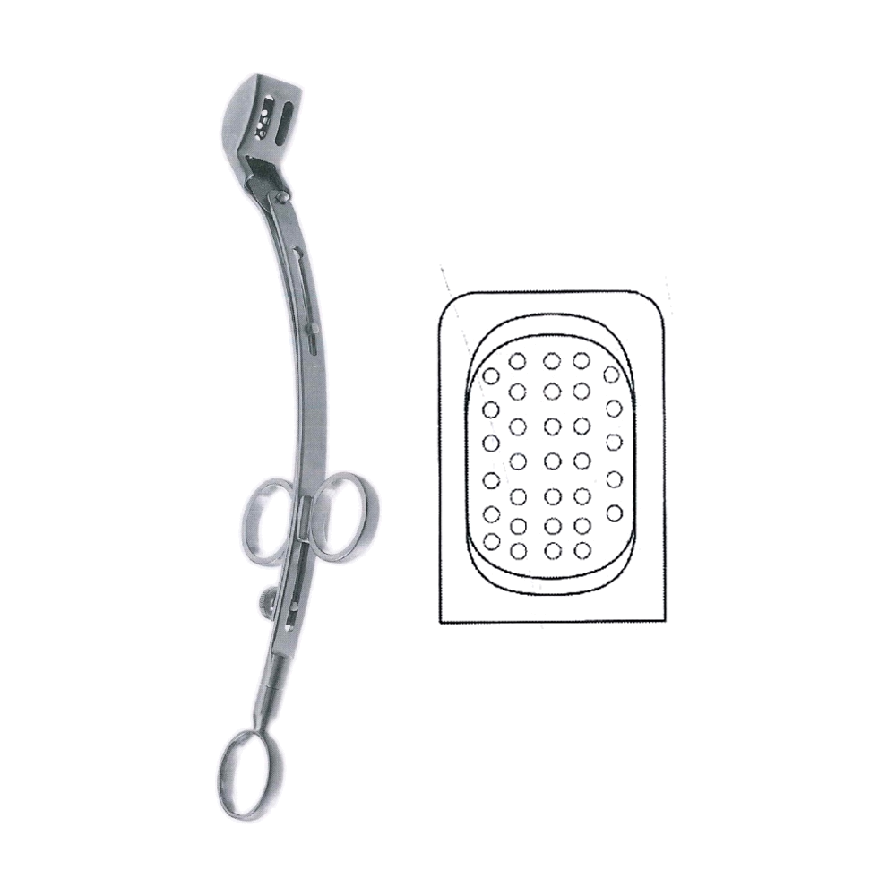 La Force Adenotome 24.1 cm, 9 1/2", Perforated, Fig 2, 26 x 19.3 mm, Medium (MB10-294)