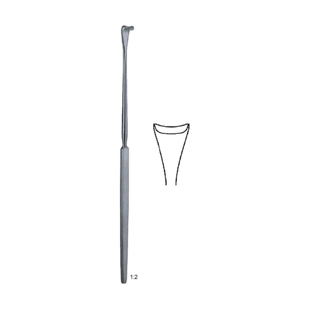 Love Nerve Dura Hook Retractor 19 cm, 7 1/2", Straight (MB11-075)