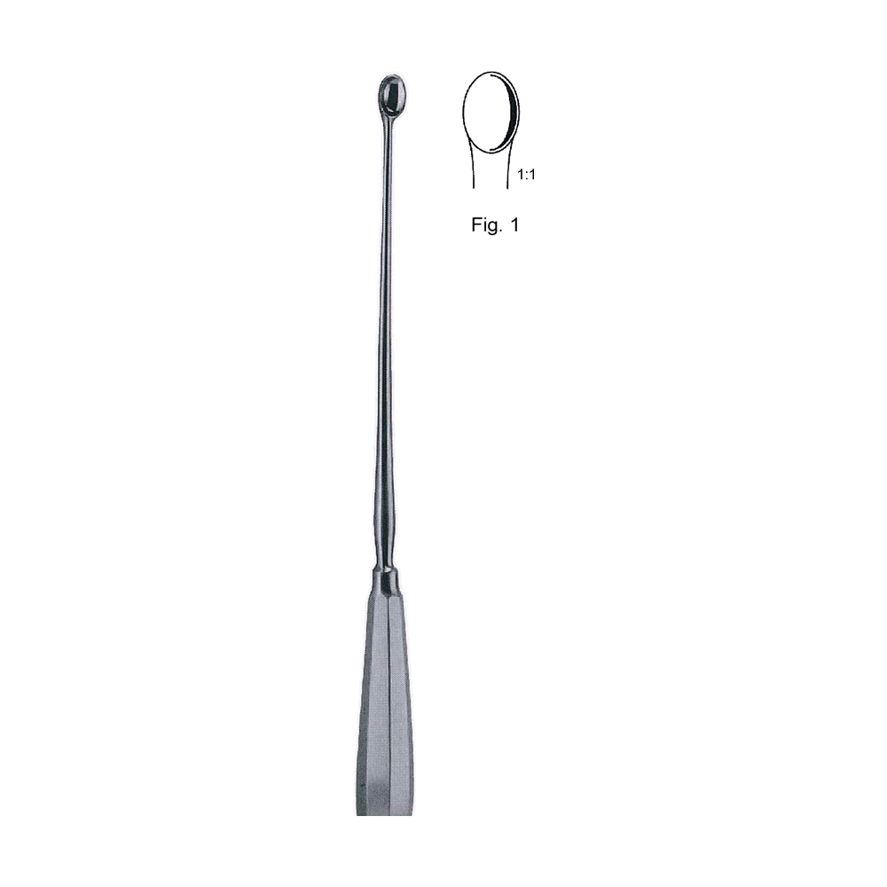 Schröder Uterine Spoon Fig. 1 – 30.0 cm, 12″ (MB13-502)