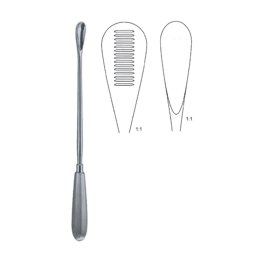 Cuzzi Ovum Curette 30.0 cm, 12″ – 14.5 mm (MB13-544)