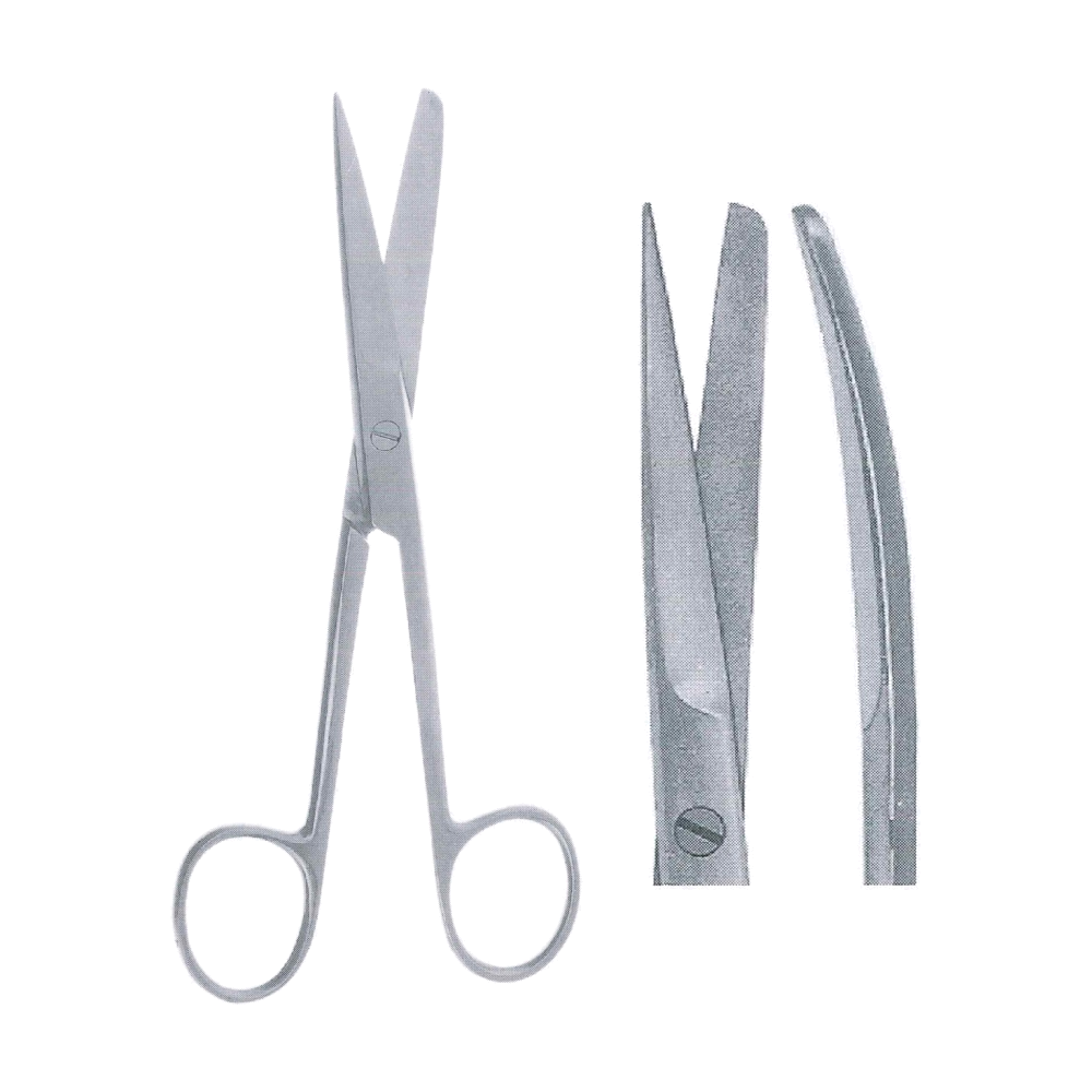 Deaver Operating, Dissecting Scissors 14.5 cm, 5 3/4", S/B Cvd. (MB4-052)