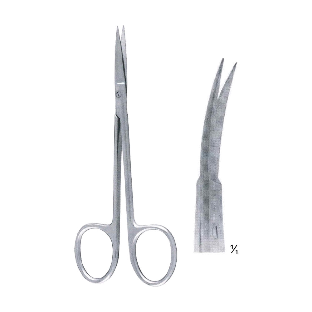 Iris Scissors 11.5 cm, 4 1/2", Laterally Cvd. (MB4-176)
