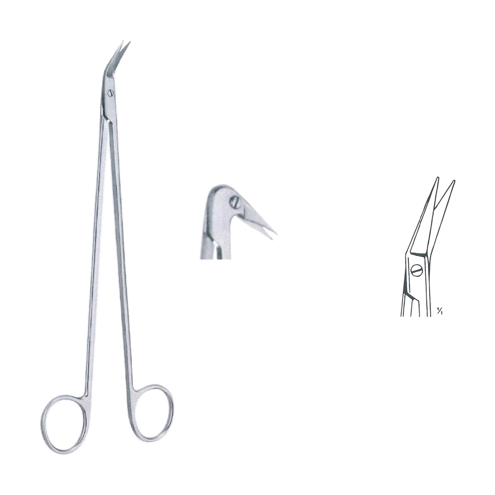 Potts-Smith Vascular Scissors 19 cm, 7 1/2", 25° (MB4-180)
