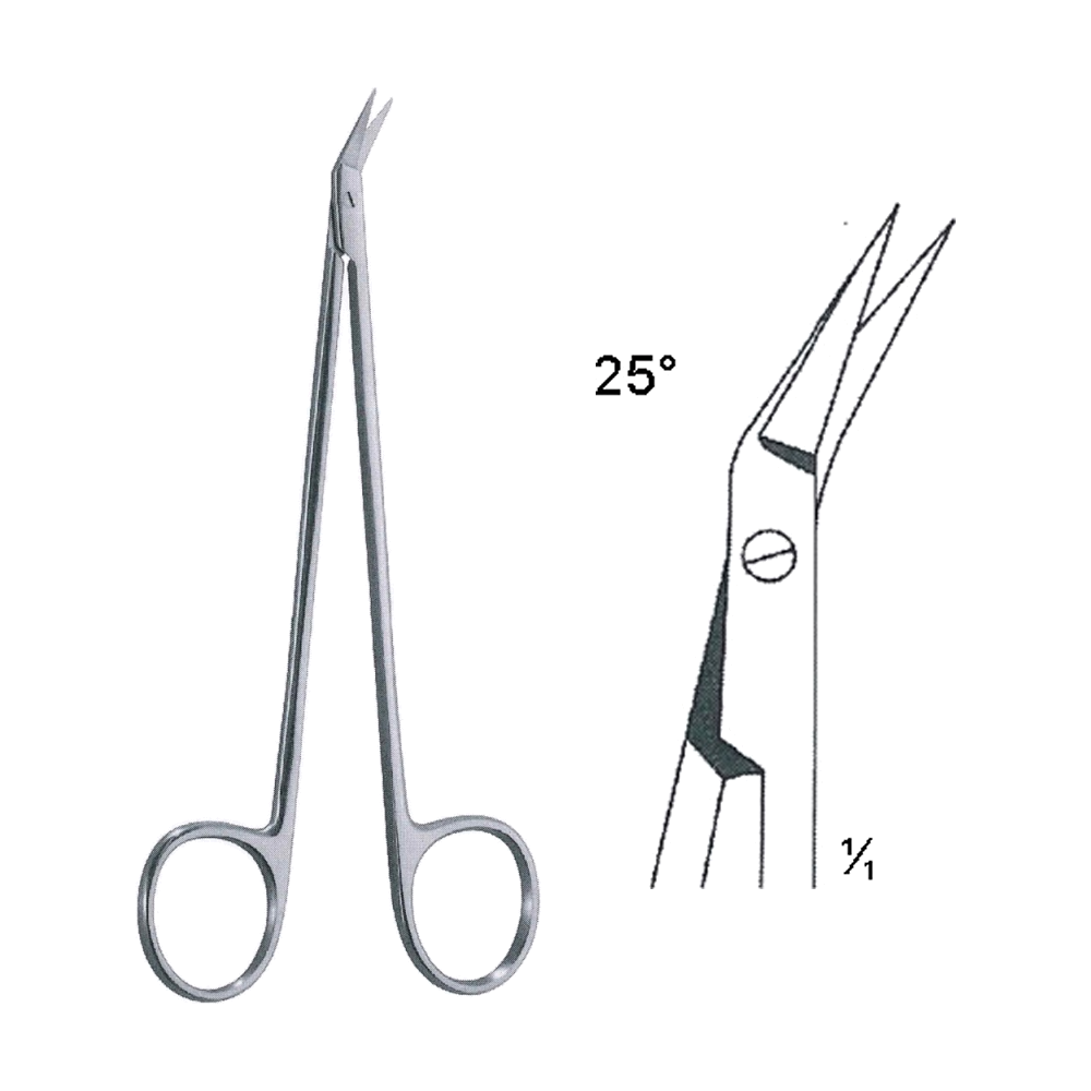 Hegemann-Diethrich Vascular Scissors 16 cm, 6 1/4" (MB4-184)