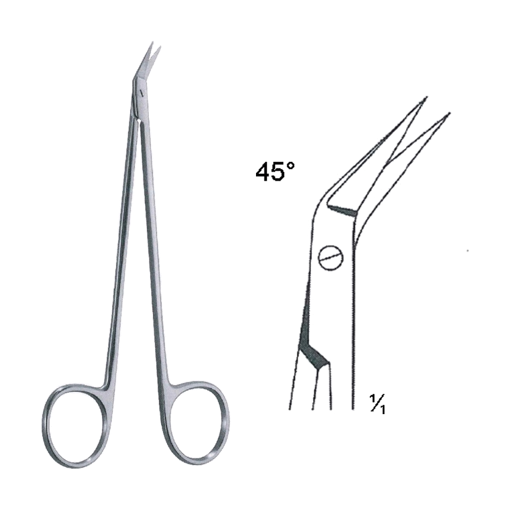 Hegemann-Diethrich Vascular Scissors 16 cm, 6 1/4" (MB4-186)