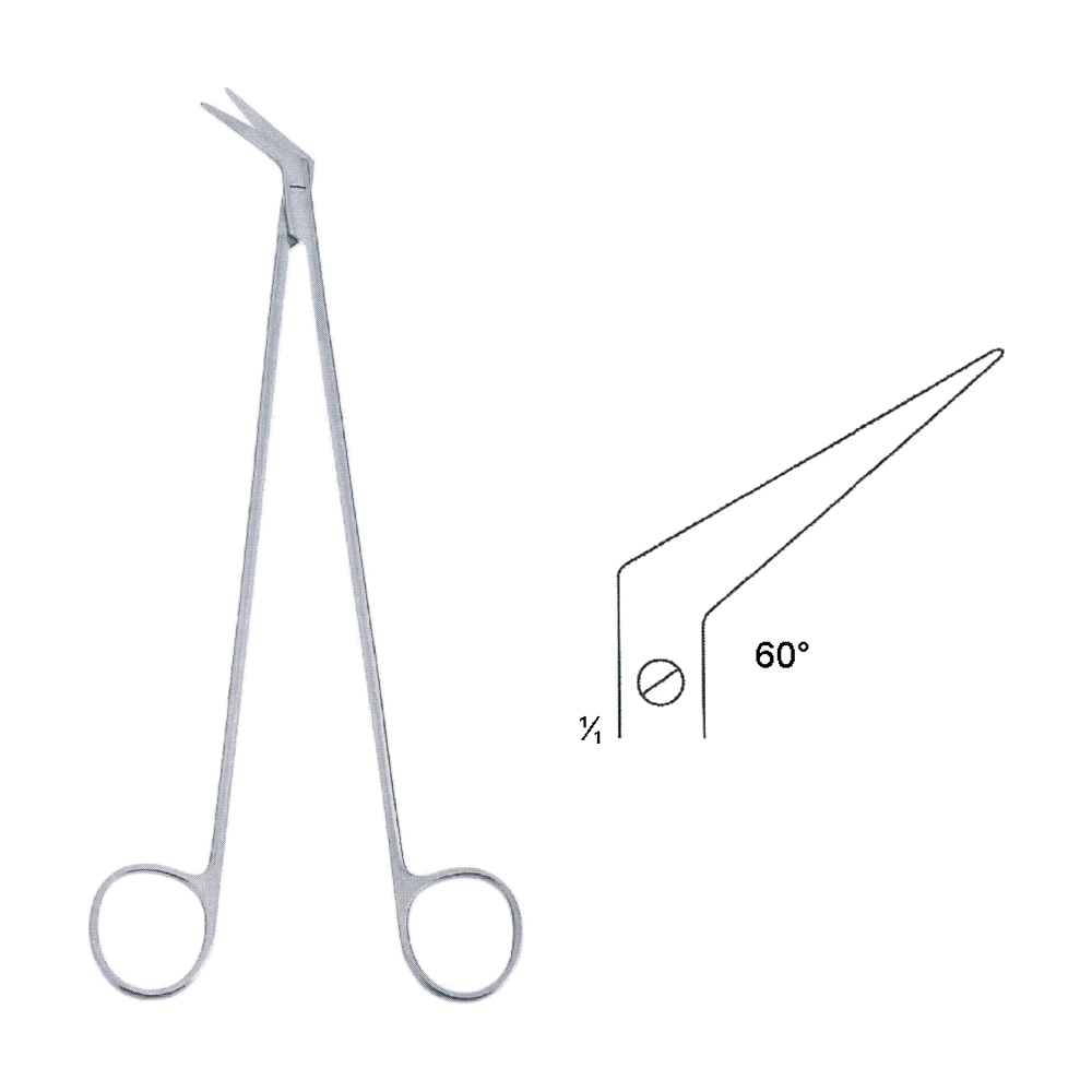 De Bakey Vascular Scissors 16 cm, 6 1/4", 60° (MB4-202)