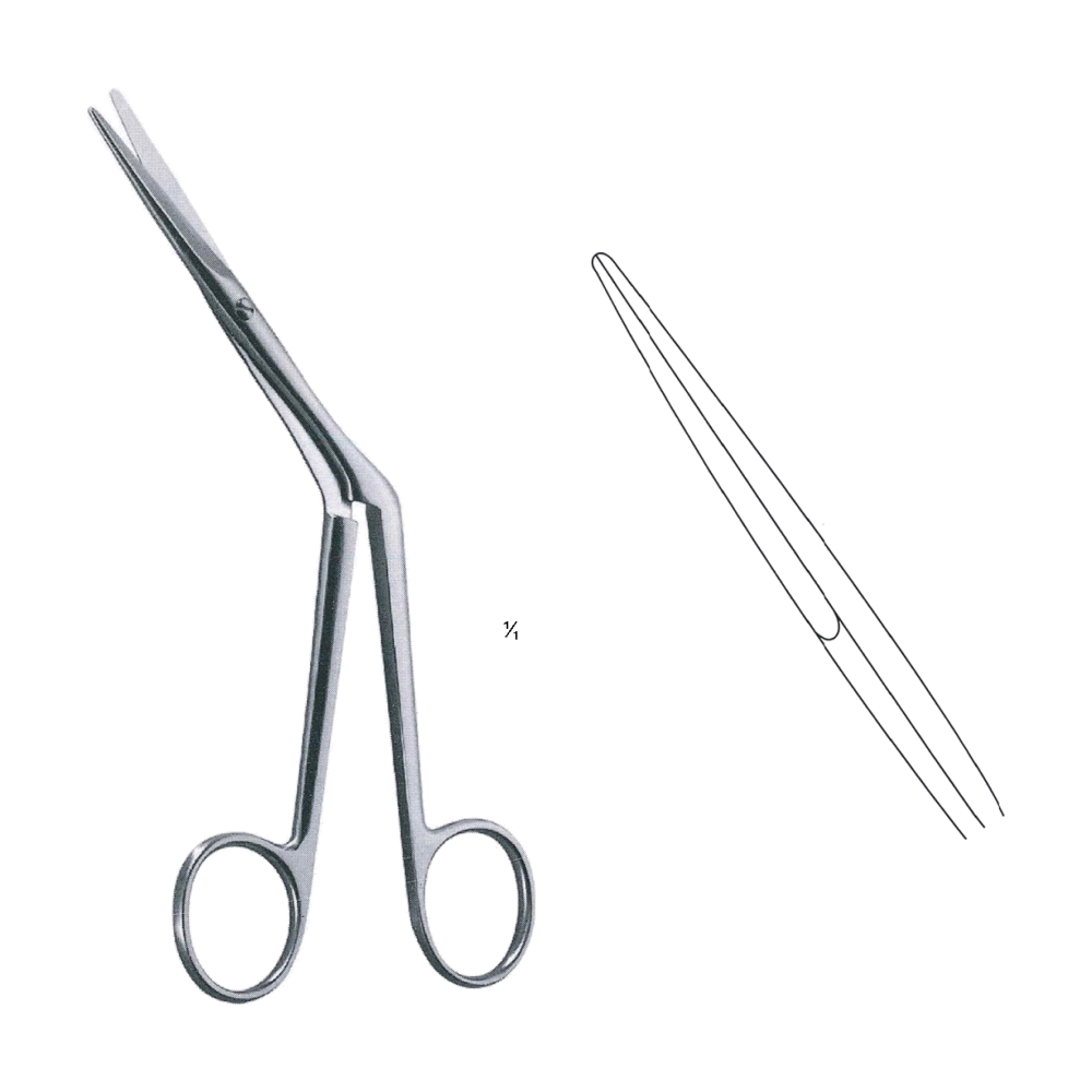 Heymann Scissors 18 cm, 7", B/B Angled (MB4-238)