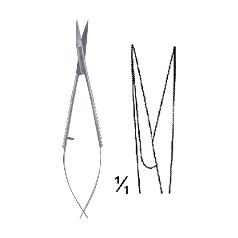 Castroviejo Scissors 9 cm, 3 1/2", S/S Str. (MB4-289)