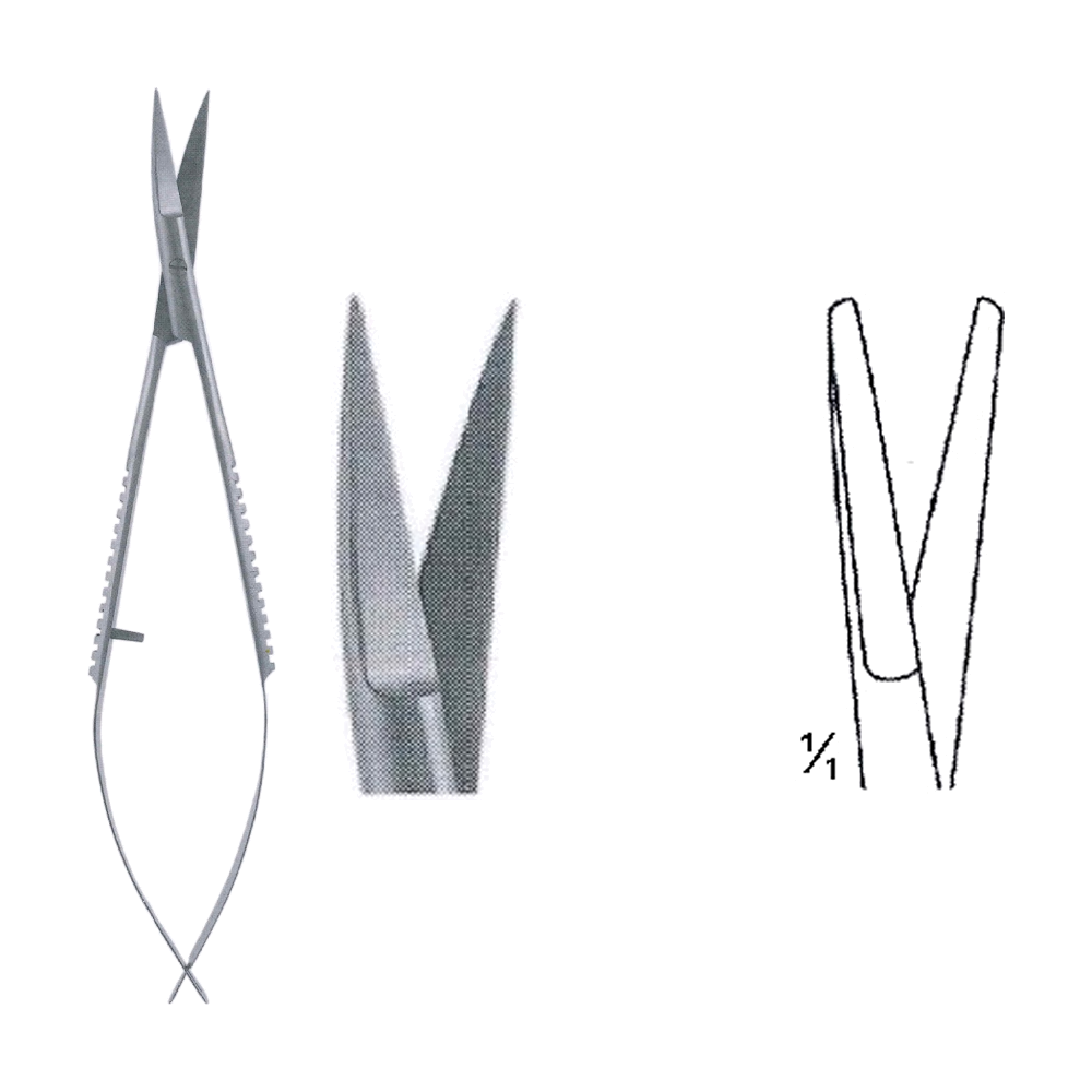 Castroviejo Scissors 11.4 cm, 4 1/2", B/B Str. (MB4-291)