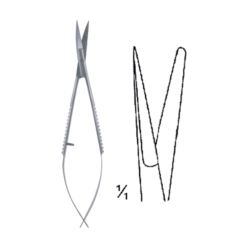 Castroviejo Scissors 11.4 cm, 4 1/2", S/B Str. (MB4-293)