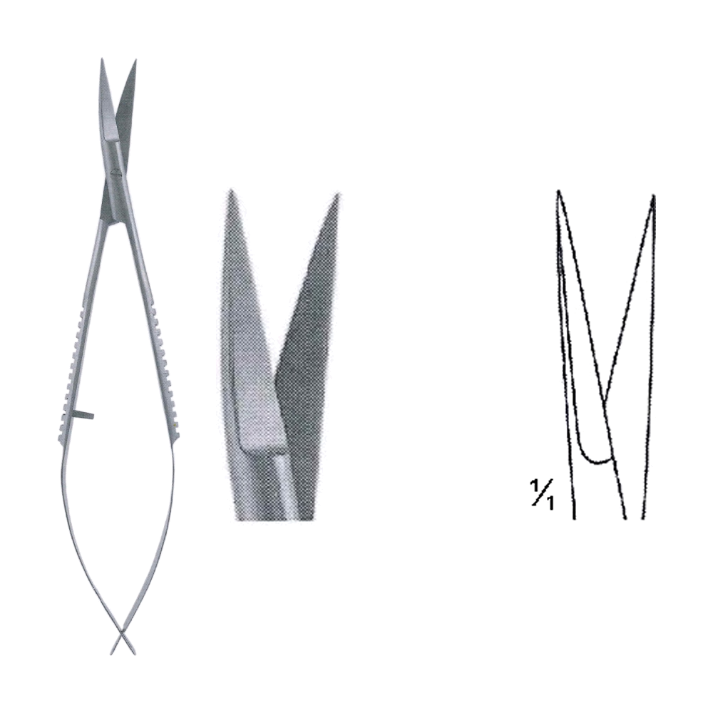 Castroviejo Scissors 11.4 cm, 4 1/2", S/S Str. (MB4-295)