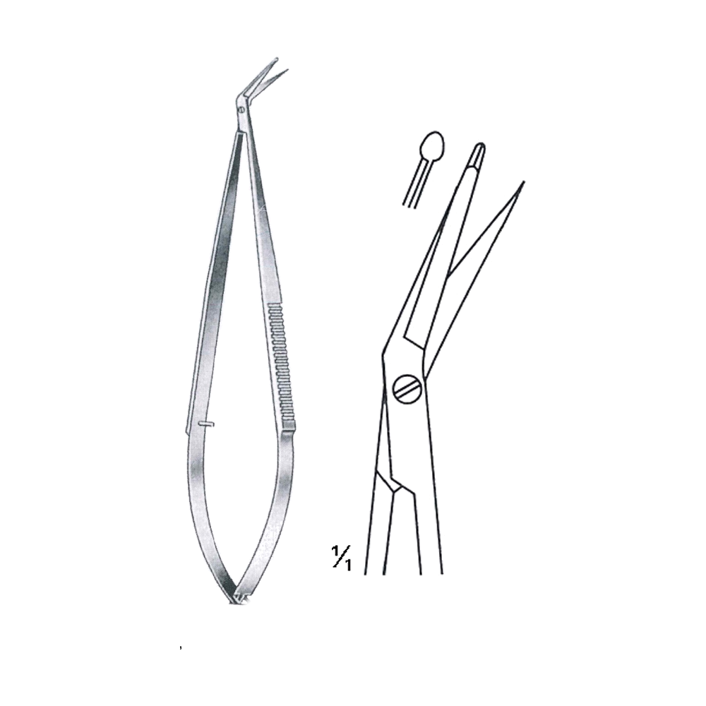 Micro Scissors 18 cm, 7", 25° (MB4-326)