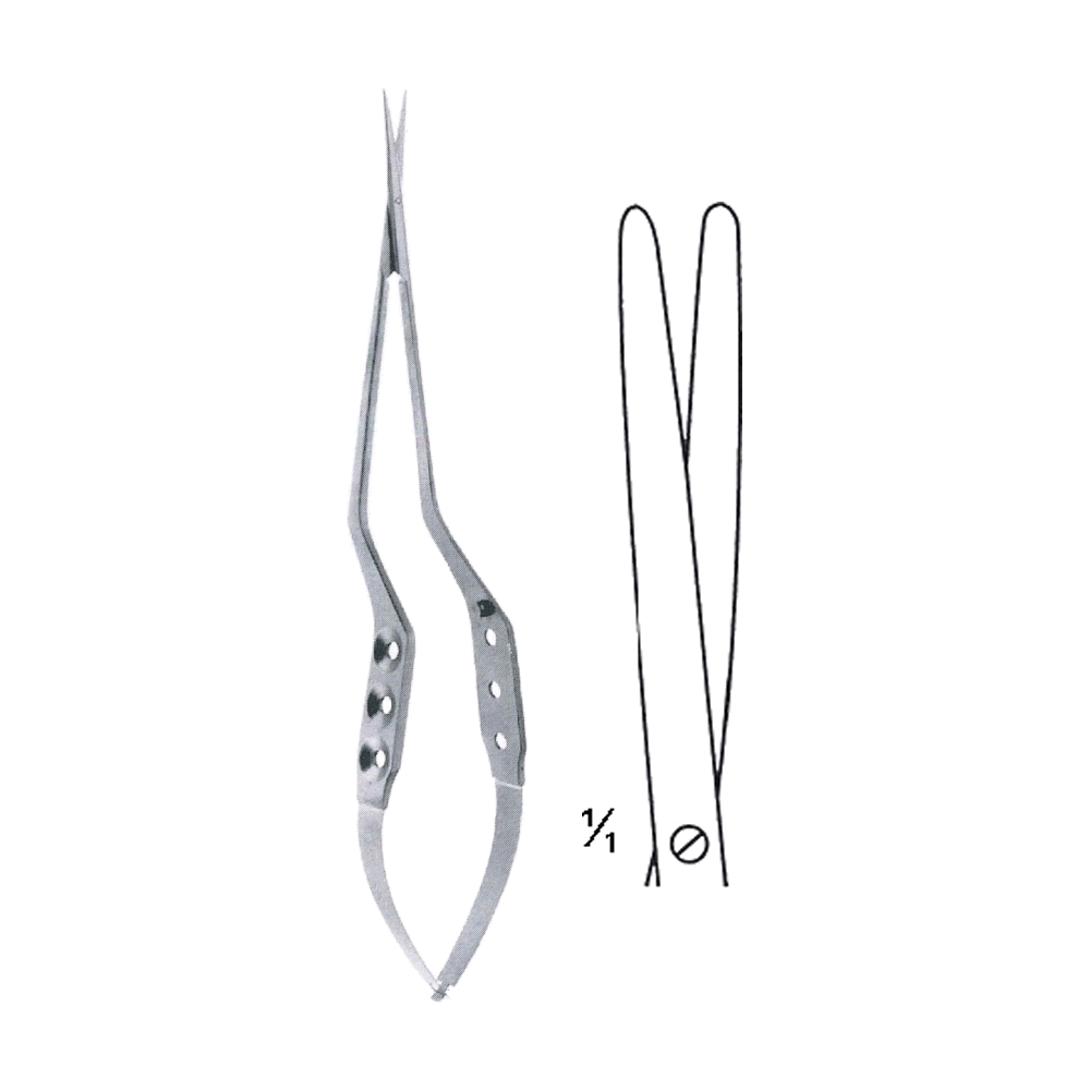 Yasargill Scissors 16 cm, 6 1/4", B/B Str. (MB4-337)