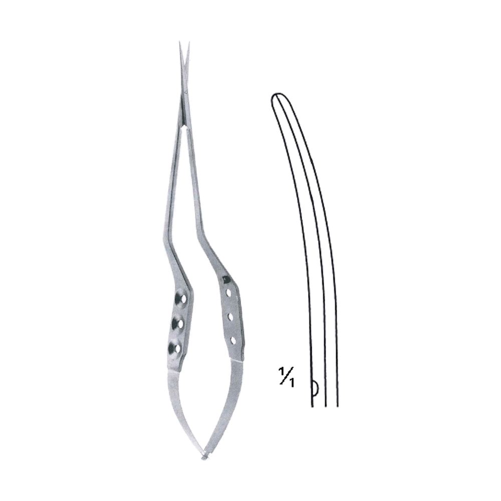 Yasargill Scissors 16 cm, 6 1/4", B/B Cvd. (MB4-346)