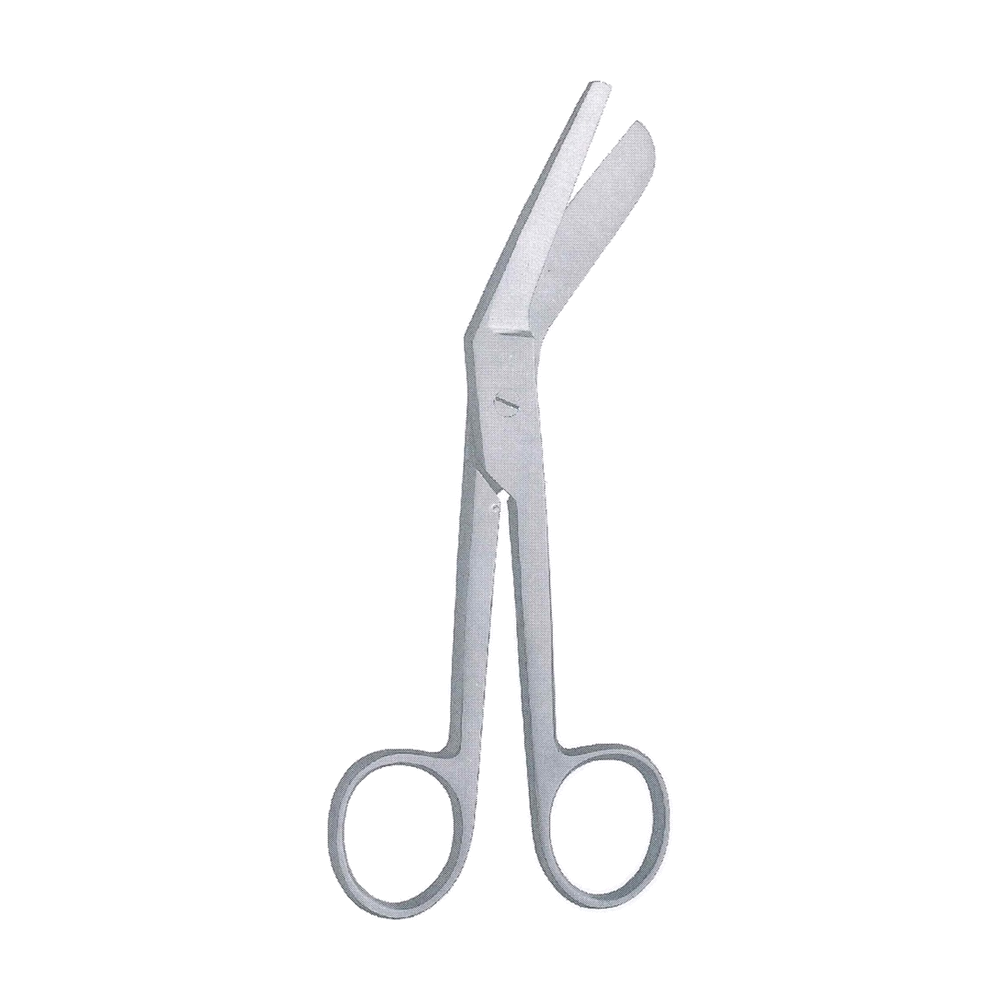 Burnham Bandage Plaster Scissors 14 cm, 5 1/2", Angled (MB4-420)