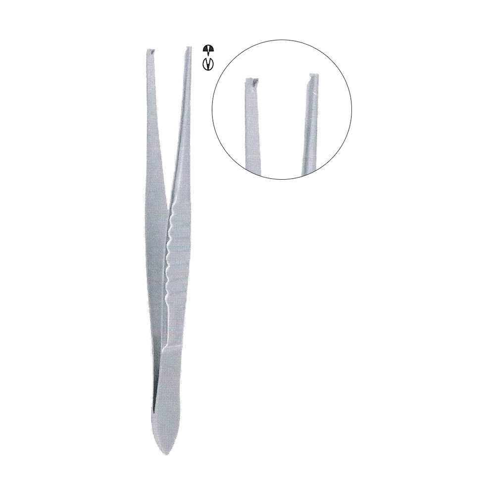 Mod. USA Tissue Forceps 1x2 Teeth 10.2 cm, 4" (MB5-019)