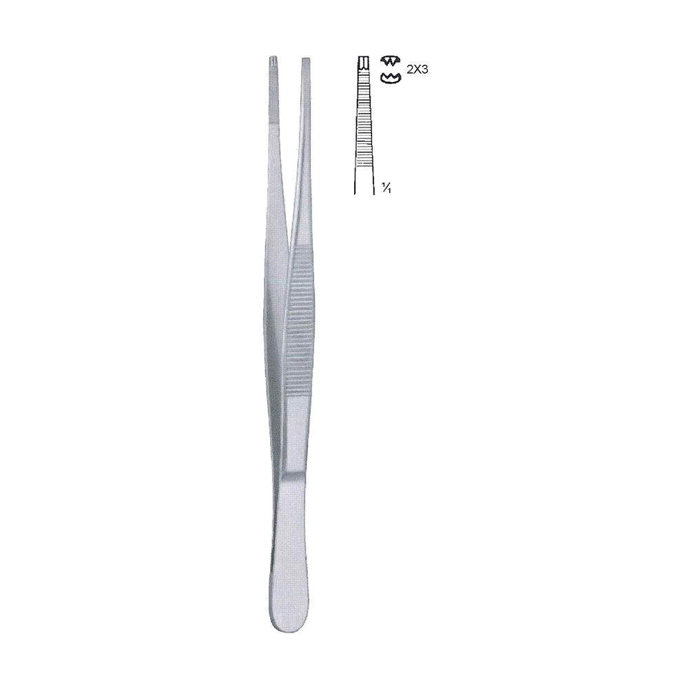 Adlercreutz Tissue Forceps 2x3 Teeth 15 cm, 6" (MB5-084)