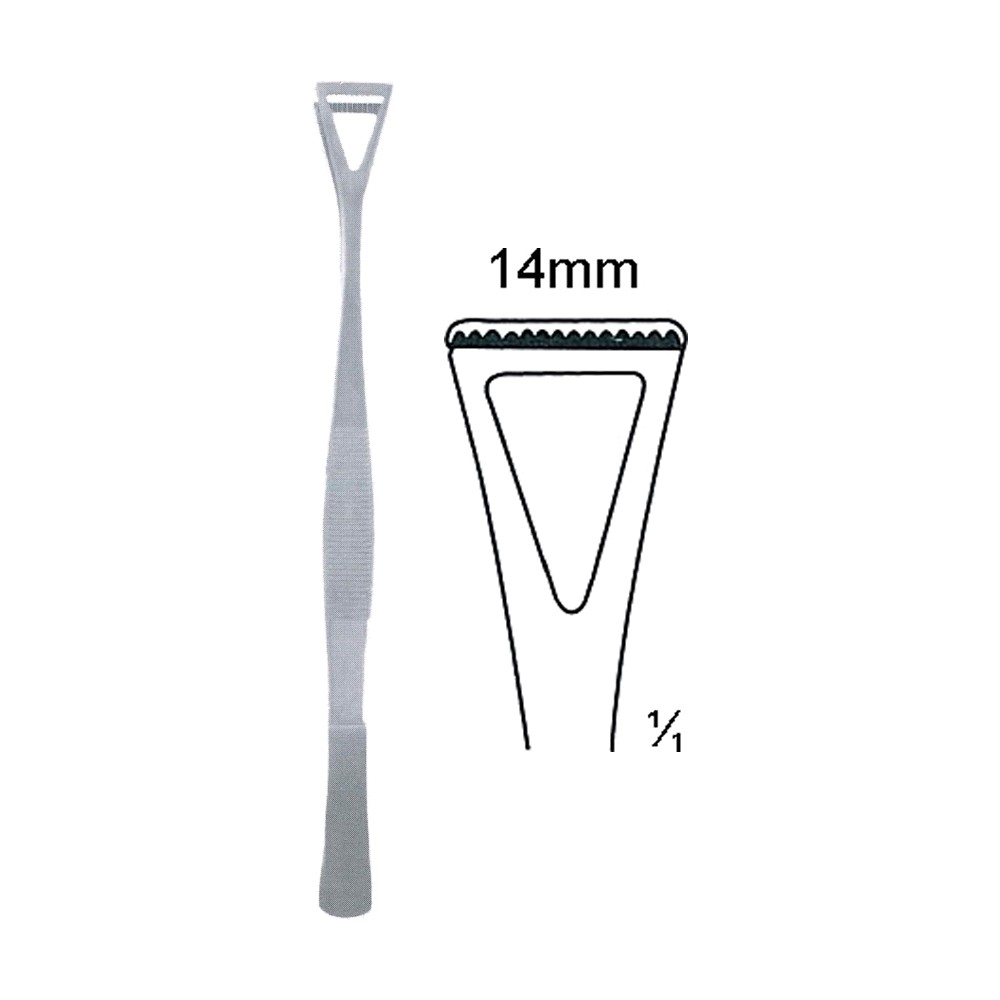 Collin-Duval Forceps 20 cm, 8", Grasping, 14 mm (MB5-159)