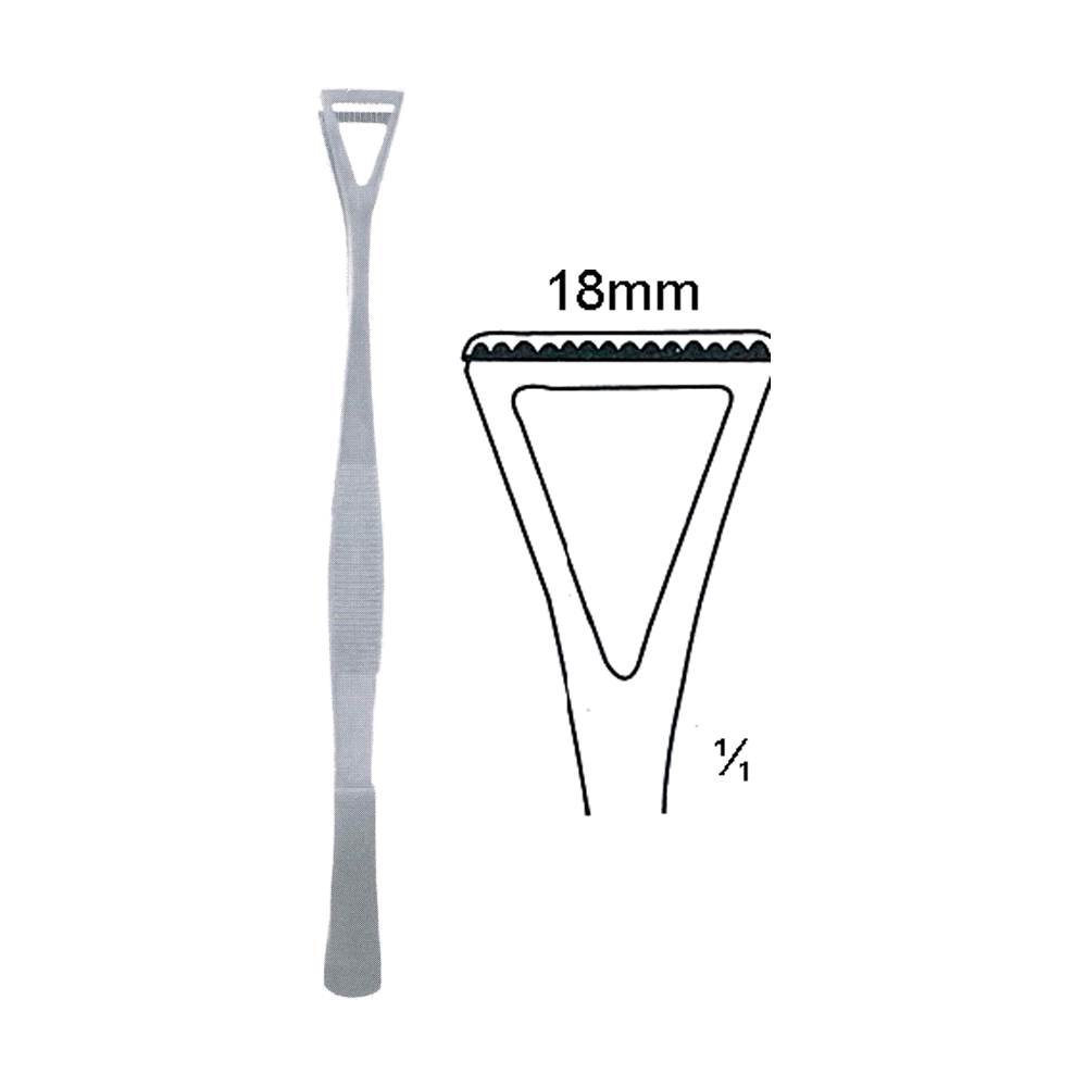 Collin-Duval Forceps 20 cm, 8", Grasping, 18 mm (MB5-160)