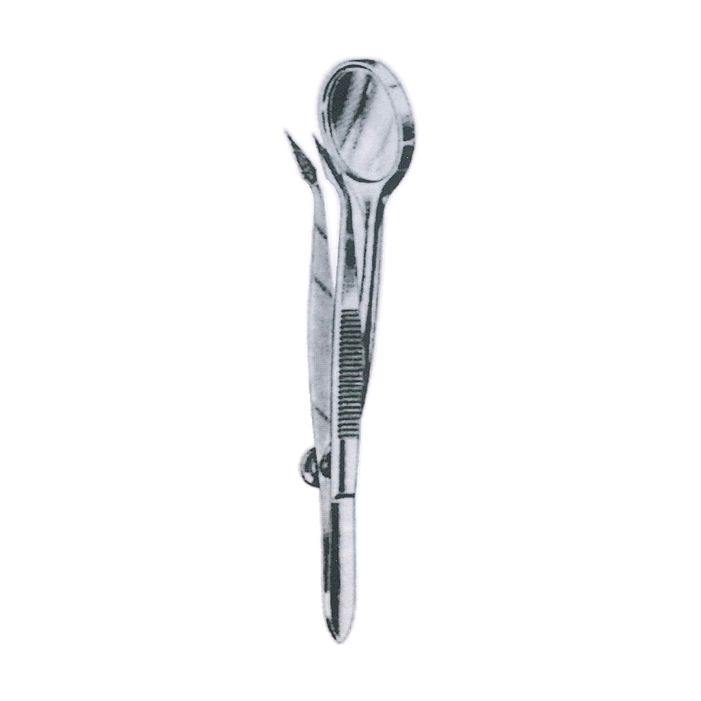 Stieglitz Forceps with Magnifying Mirrors 12.5 cm, 5" (MB5-323)