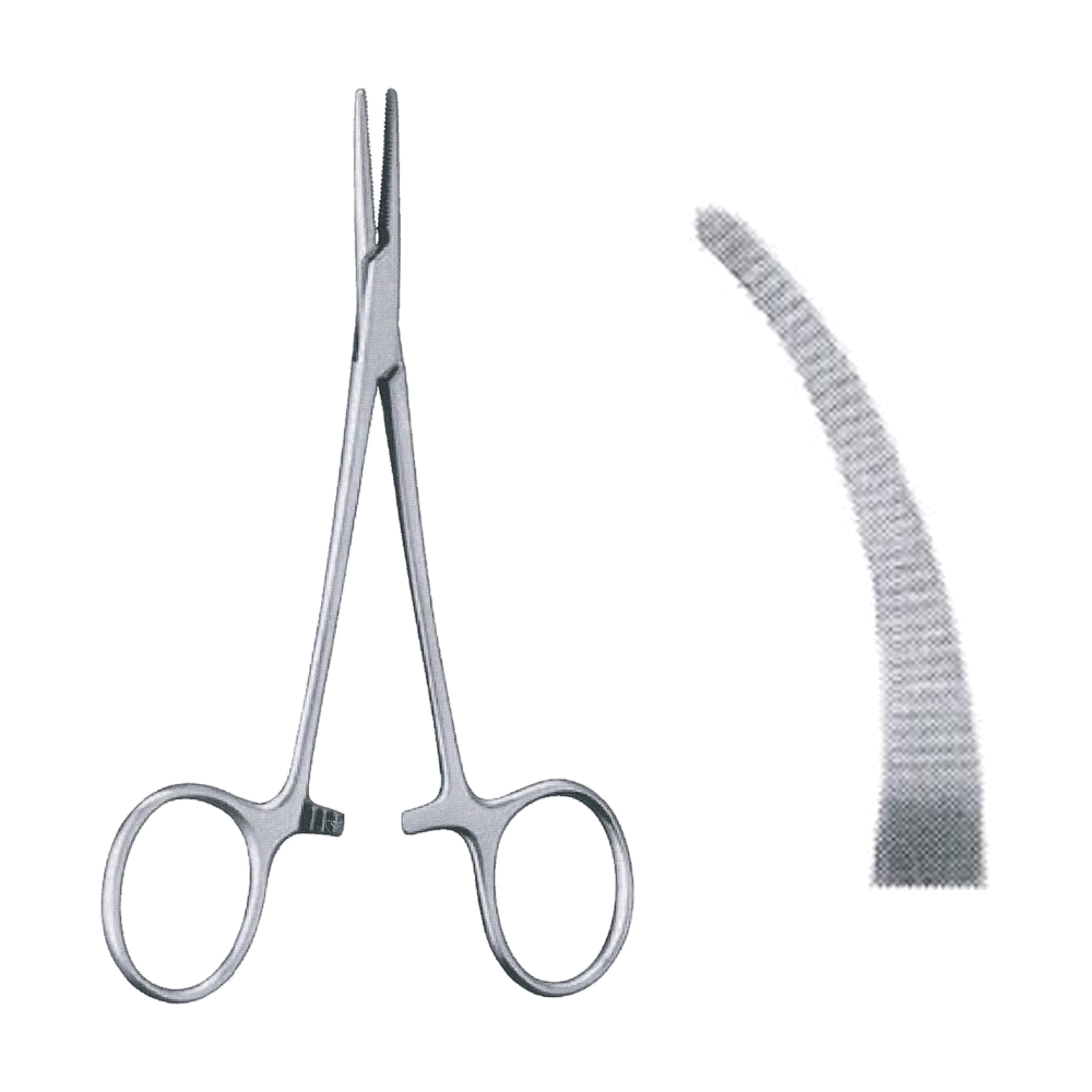 Halsted-Mosquito Haemostatic Forceps 12.5 cm, 5", Curved (MB6-007)