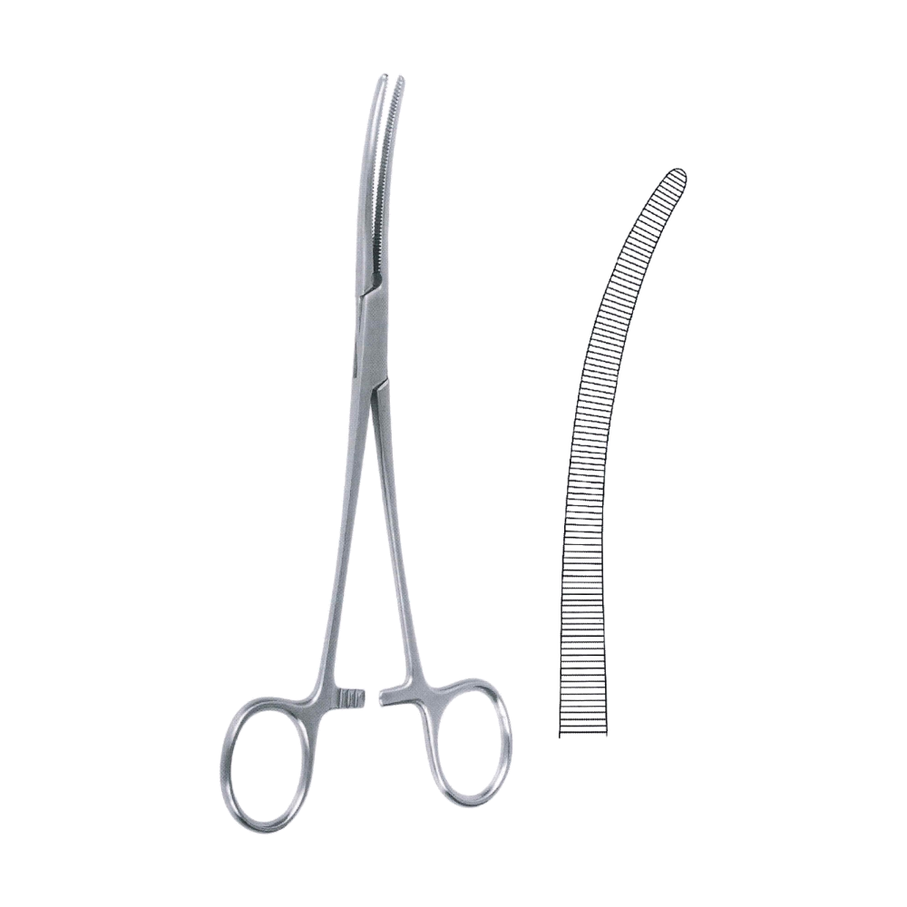 Rochester-Pean Haemostatic Forceps 25.4 cm, 10", Curved (MB6-097)