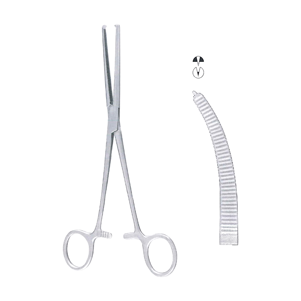 Rochester-Ochsner Haemostatic Forceps 14 cm, 5 1/2", 1x2 Teeth Curved (MB6-121)