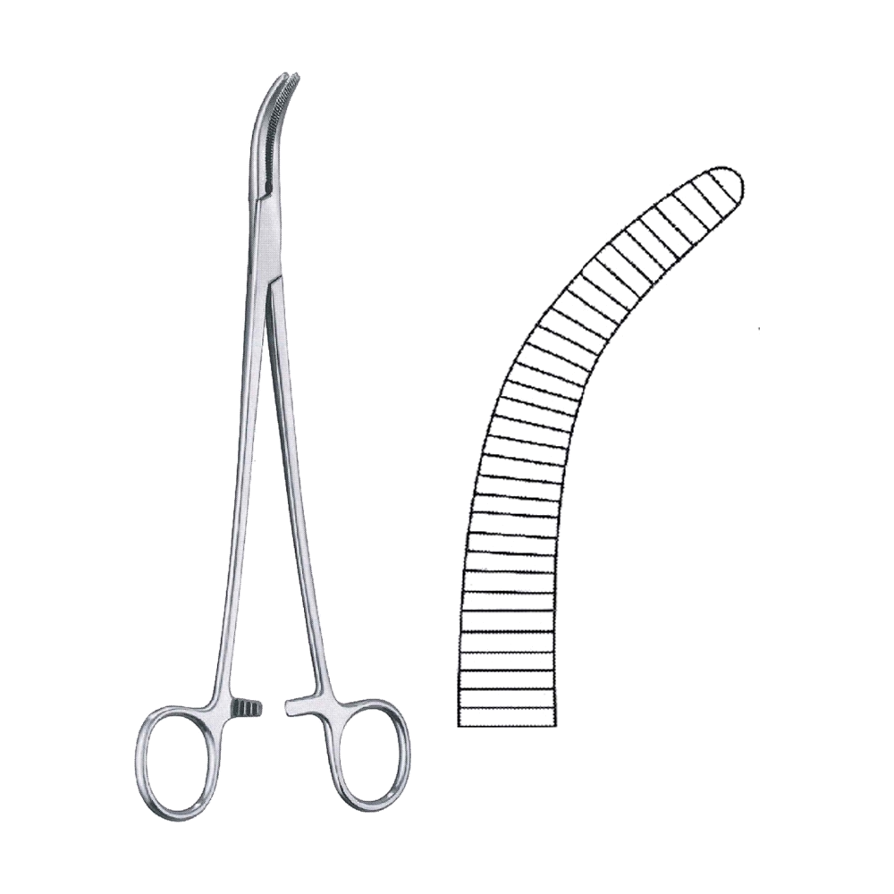 Moynihan Haemostatic Forceps 23 cm, 9" (MB6-126)