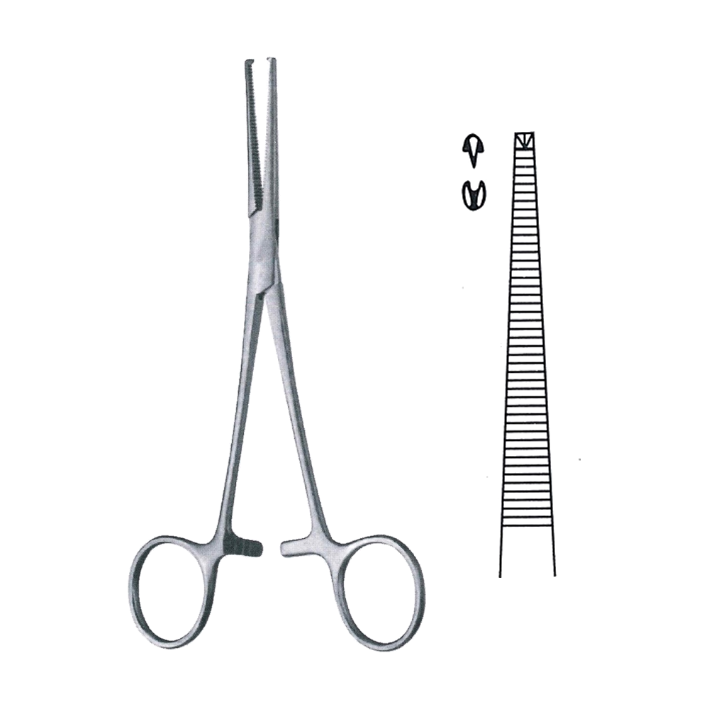 Dixon-Lovelace Haemostatic Tissue Forceps 1x2 Teeth 15.5 cm, 6", Straight (MB6-163)