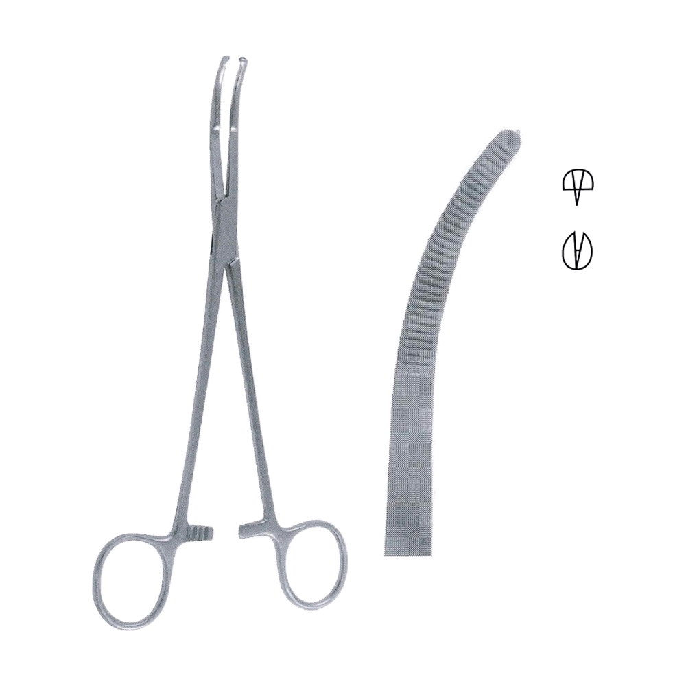 Mikulicz Haemostatic Tissue Forceps 20.5 cm, 8", 1x2 Teeth (MB6-203)