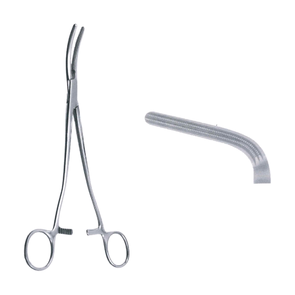 Heaney Atraumata Hysterectomy Forceps 20.5 cm, 8", 90° Angled (MB6-210)