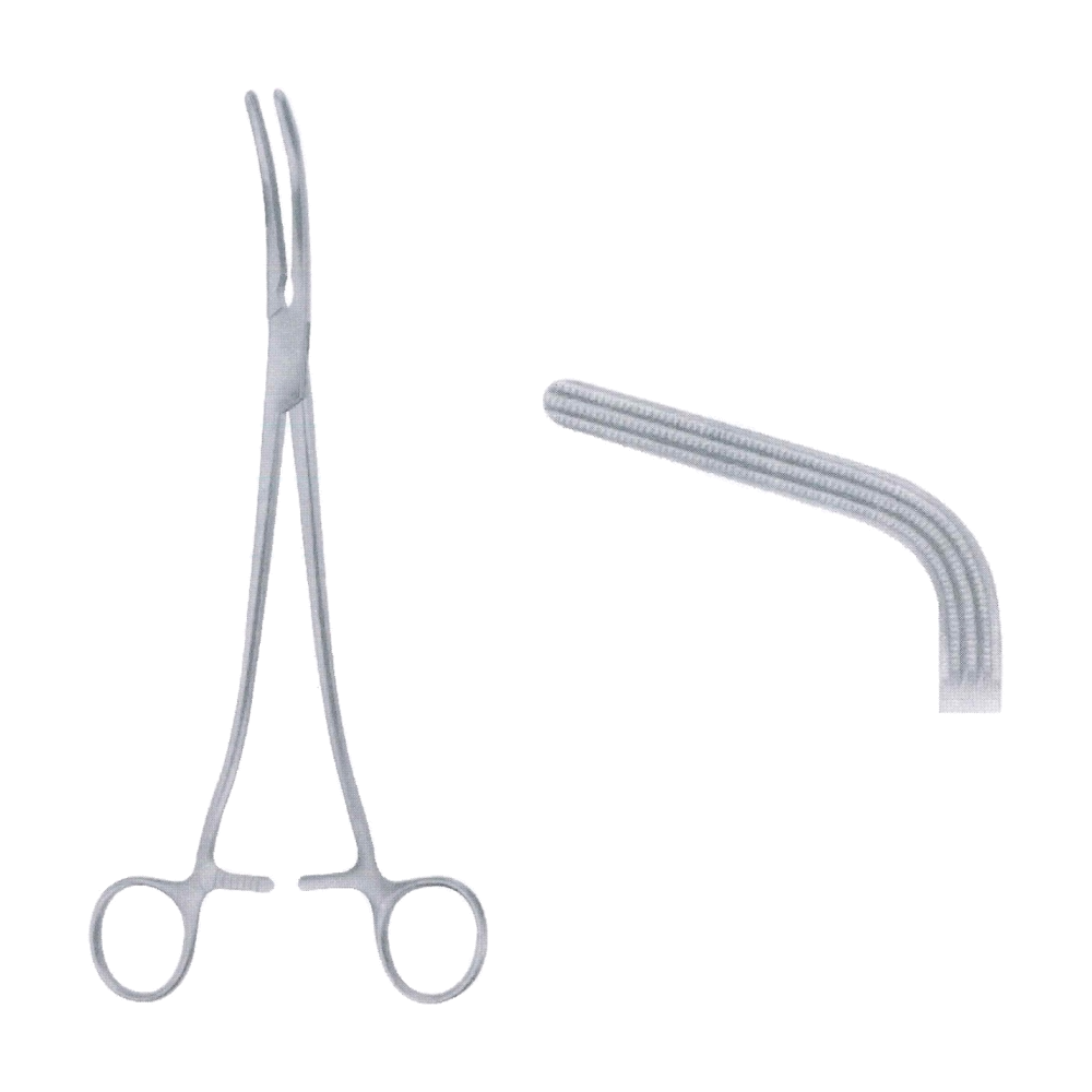 Wertheim Parametrium Clamps 24 cm, 9 1/2", 45° Angled (MB6-213)