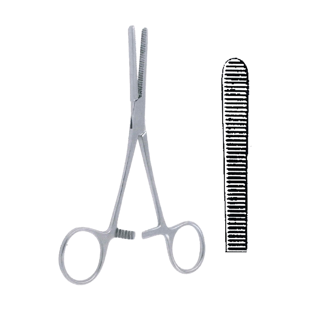 Klinikum Berlin Tubing Clamp 14.5 cm, 5 3/4", With Long Ratchet (MB6-255)