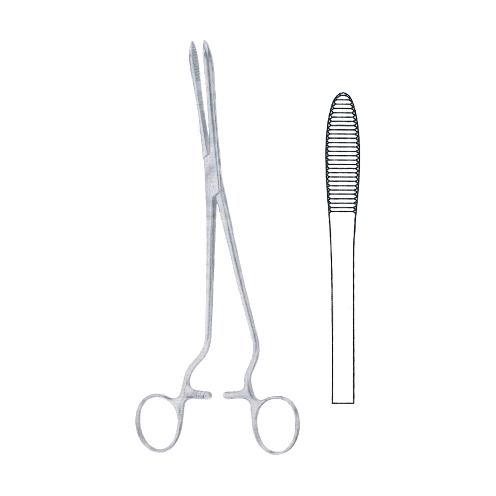 Cheron Forceps 24 cm, 9 1/2", Handles Laterally Angled (MB6-303)