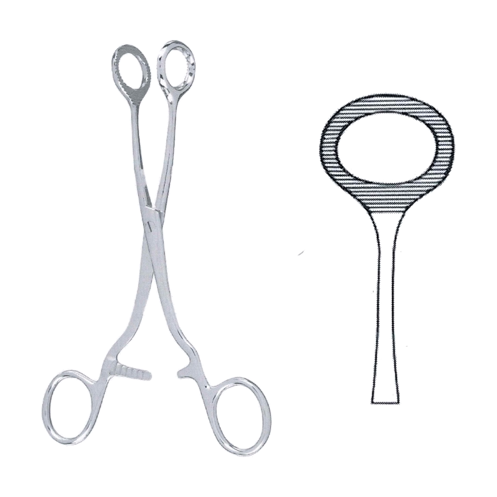 Collin Sponge & Dressing Forceps 17 cm, 6 3/4" (MB6-328)