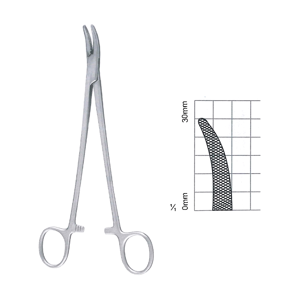 Heaney Needle Holders 20.3 cm, 8", Curved (MB7-060)
